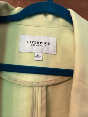 Liverpool Los Angeles Light Yellow Blazer Jacket